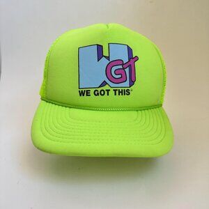 We Got This Trucker Hat Decky Mesh Adjustable Snapback Baseball Cap Neon Green